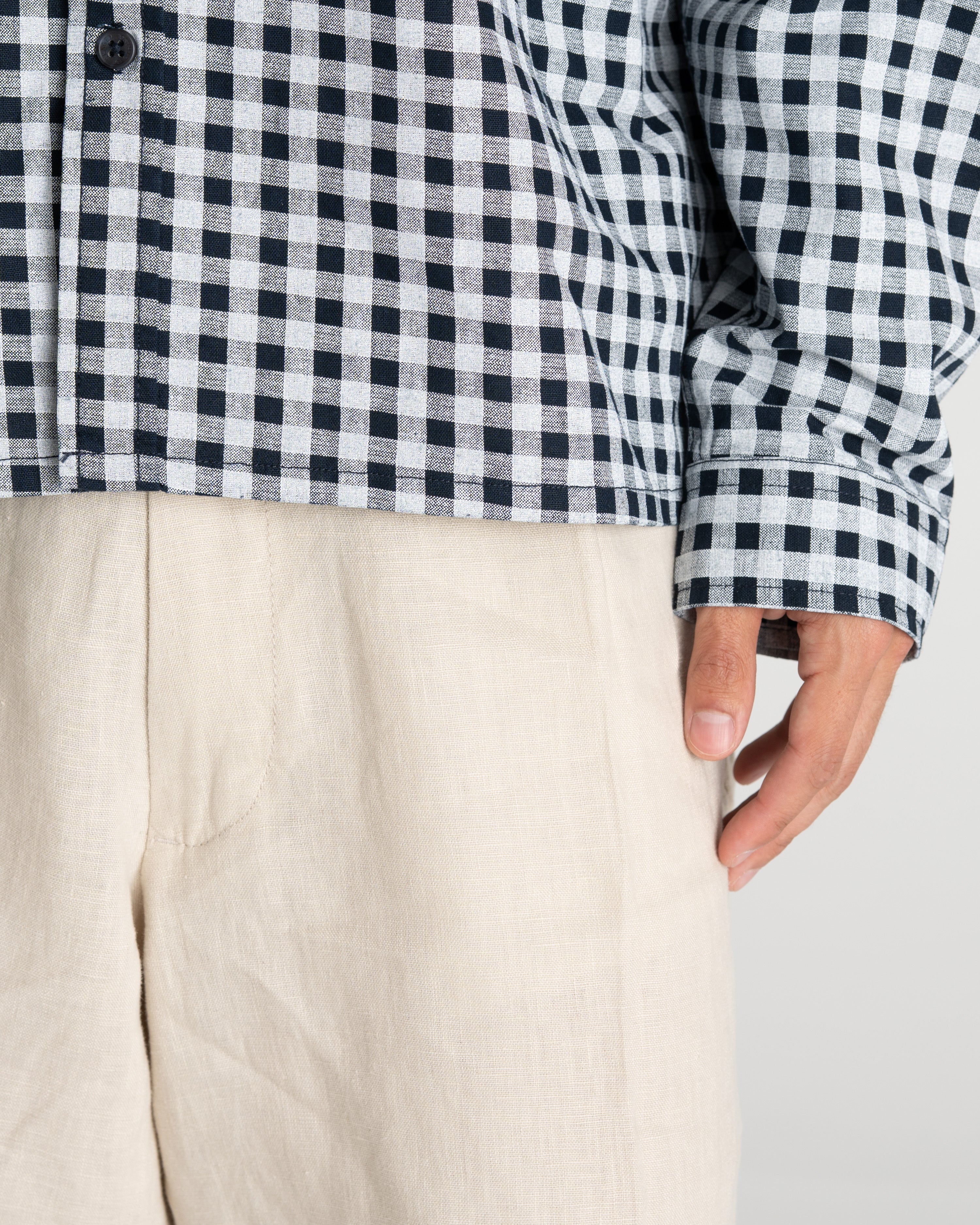 Pleated Baggy shorts Beige